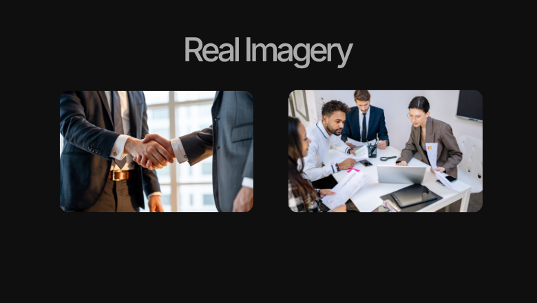 AI-generated website design